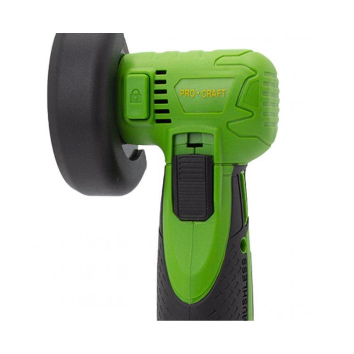 Акумуляторна кутова шліфмашина міні Procraft PGA12 (безщіткова), диск 76 мм