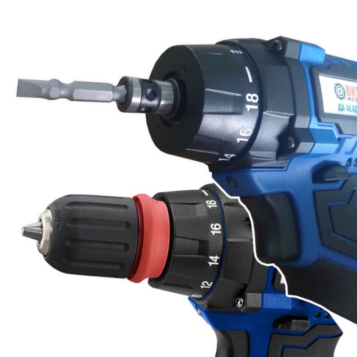 Акумуляторний шуруповерт Витязь ТАК 14.4 ДФР, 14.4 В, 2 А/год, 25 Нм, 2 швидкості, 2 акумулятори, кейс