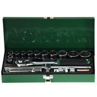 Автомобильный набор инструментов TOPTUL GCAD1607, 1/2" 16ед. (6-гр.)