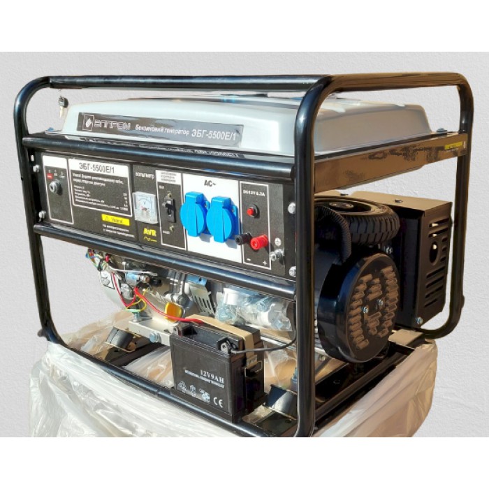 Бензиновий генератор Елпром ЕБГ-5500Е/1 (5.5 кВт/220В)