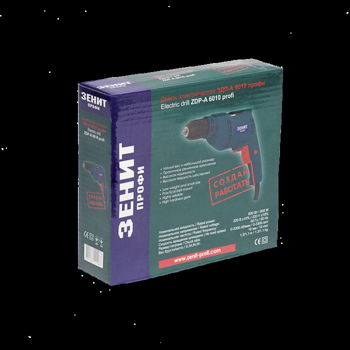 Безударний дриль Зеніт ЗДП - А 6010 профі