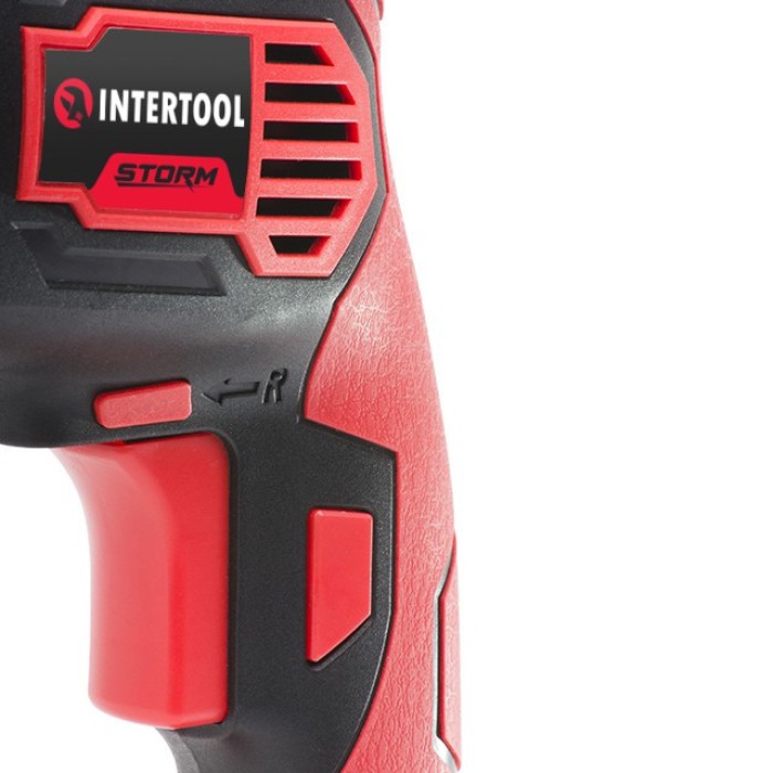 Дриль INTERTOOL WT-0115, 500 Вт, 0-2400 об/хв, 1.0-10 мм, швидкозажимний патрон, реверс