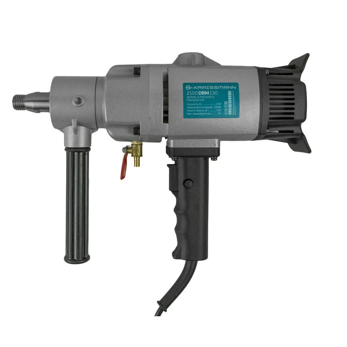 Дрель алмазного сверления KRAISSMANN 2100 DBМ 130, 2100 Вт, 1300 об/мин, макс. диаметр бура: 130 мм