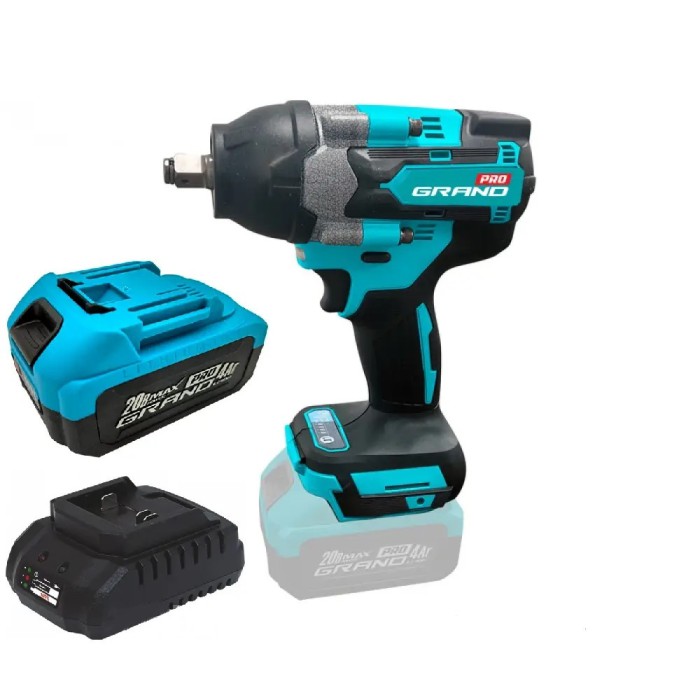Гайковерт акумуляторний безщітковий Grand АГ-800UBL (20 В, 1 АКБ 20В, 4 А*год) Гайковерт акумуляторний безщітковий Grand АГ-800UBL (20 В, 1 АКБ 20В, 4 А*год)