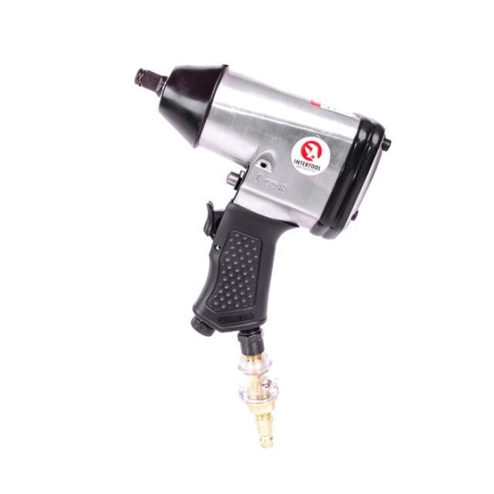 Гайковерт пневматичний INTERTOOL PT-1101, у валізі + набір головок, 17 од., 1/2 Гайковерт пневматичний INTERTOOL PT-1101, у валізі + набір головок, 17 од., 1/2