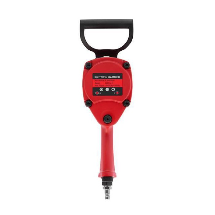 Гайковерт пневматический INTERTOOL PT-1106, 3/4'', 1600 Нм., профессиональный, 4200 об/мин, двуручный