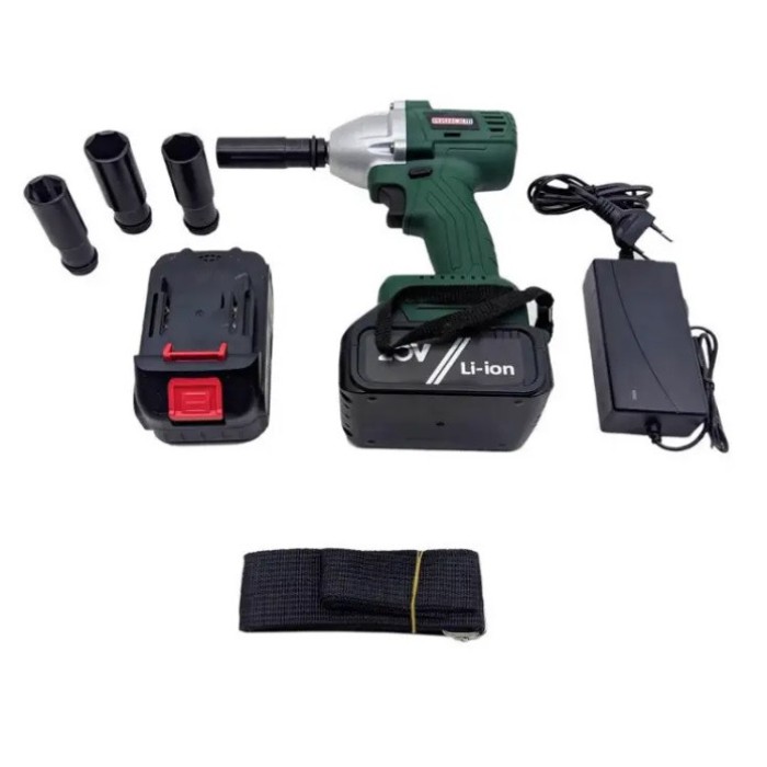 Гайковерт ударний акумуляторний Мінск MГА-21 (2 акумулятора, 20В, 4 насадки, безщітковий двигун, кейс)