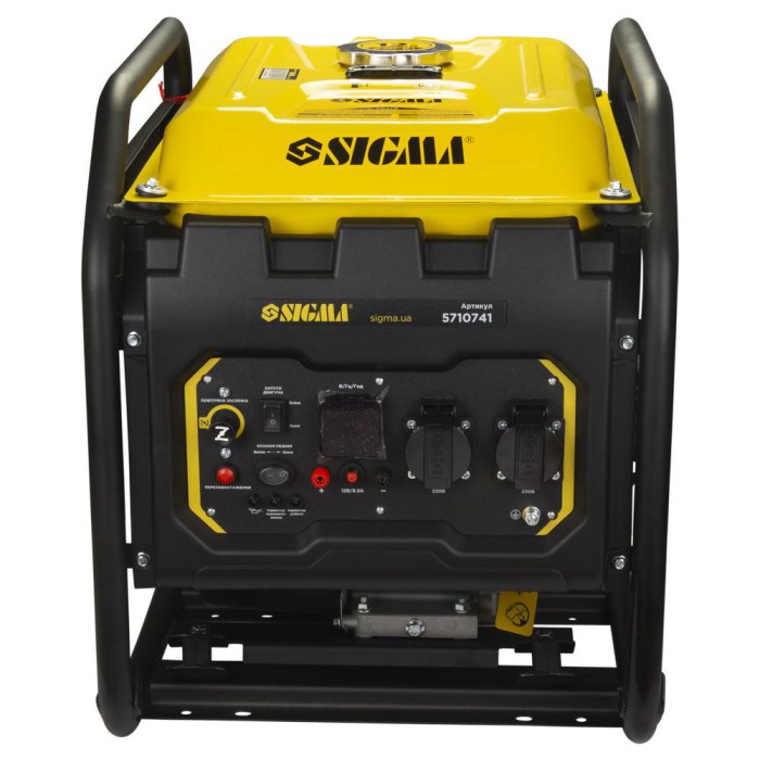 Генератор інверторний бензиновий 4.0/4.5 кВт 12 л 4-тактний ручний запуск SIGMA (5710741)