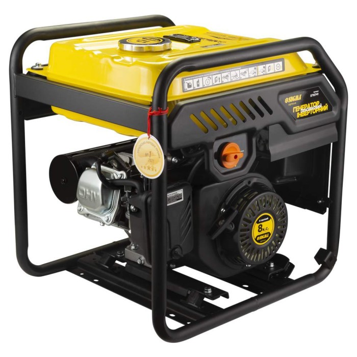Генератор інверторний бензиновий 4.0/4.5 кВт 12 л 4-тактний ручний запуск SIGMA (5710741)