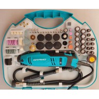 Гравер Grand МГ-650K/211, 650 Вт, 8000-32000 об/хв, цанга 1.0-3.2 мм, кейс, комплект насадок 211 шт