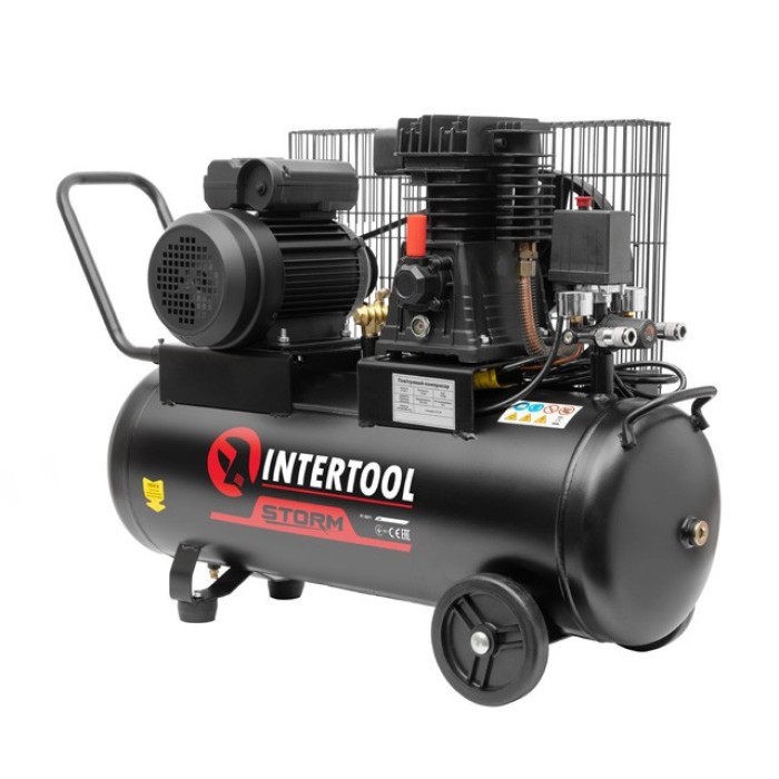 Компресор INTERTOOL PT-0011, 50 л, 1.8 кВт, 220 В, 8 атм, 233 л/хв