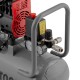 Компресор INTERTOOL PT-0026, 24 л, 1.1 кВт, 220В, 8атм, 160 л/хв, 1400 об/хв, безмасляний, 2 циліндра