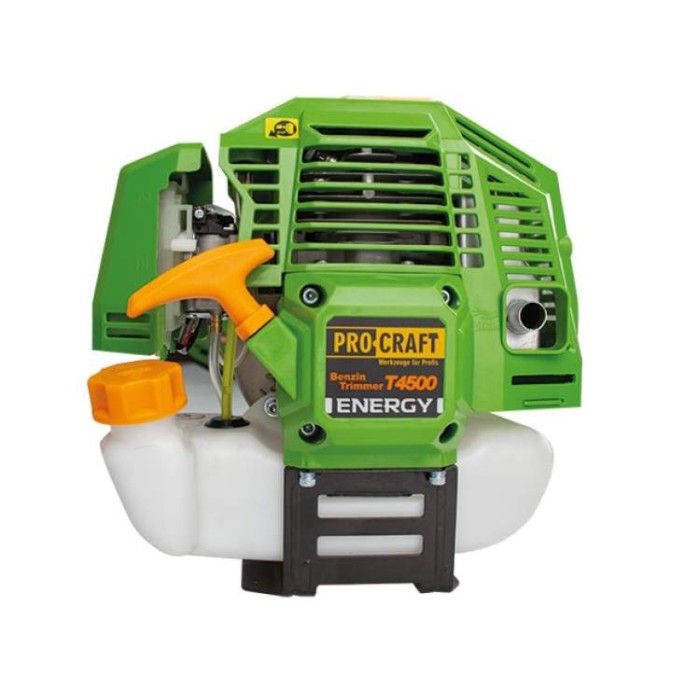Коса бензинова Procraft T4500 NEW, 4500 Вт, 9000 об/хв, 3 ножа, рюкзак, паперовий фільтр