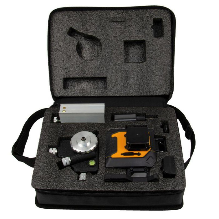 Лазерний рівень (нівелір) Mächtz MLL-12 GL, штатив, кейс, пульт ДК, зелений промінь, 12 ліній