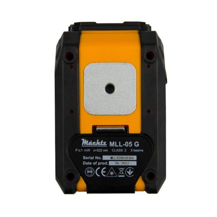 Лазерний рівень (нівелір) Mächtz MLL-05 G, 20 м, зелений промінь, 5 ліній, кейс