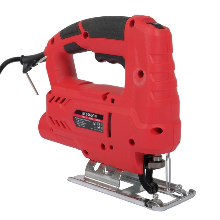 Лобзик електричний Vitals Master Ef 8060GN, 600 Вт, 0-3000 об/хв, хід штока 19 мм., маятниковий хід