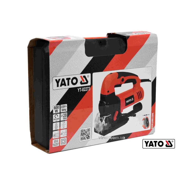 Лобзик мережевий YATO YT-82273  (600 Вт 500-2500 об/хв 10/130 мм)
