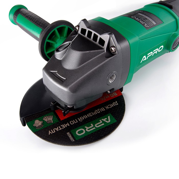 Машина шліфувальна кутова (болгарка) APRO 150/1500, диск 150 мм, 8500 об/хв, 1300 Вт