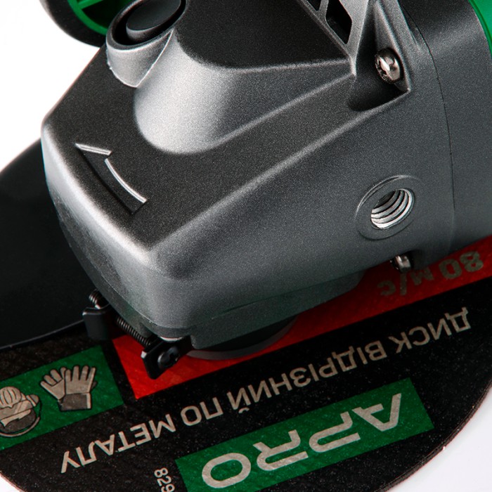 Машина шліфувальна кутова (болгарка) APRO 150/1500, диск 150 мм, 8500 об/хв, 1300 Вт