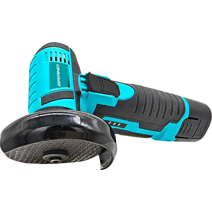 Машина кутошліфувальна акумуляторна (міні-болгарка) GRAND МШУ-12Li (2 АКБ 12В, 2 А*год, 75 мм, кейс)