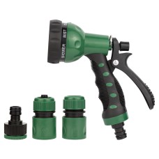Набір для поливання: пістолет-розпилювач 7-режимний 2 конектори + адаптер (ABS+TPR) GRAD (5012505)