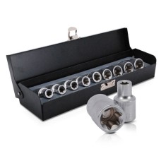 Набір голівок TORX 9шт, E10-E24, 1/2" INTERTOOL ET-6014