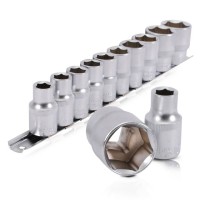 Набір головок на планці INTERTOOL ET-6011, 10,11,12,13,14,15,17,19,22,24.-1/2", 10 од