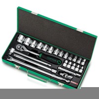 Набір інструменту головки з тріскачкою TOPTUL 1/2" 24ед. (12-гр.) GCAD2404
