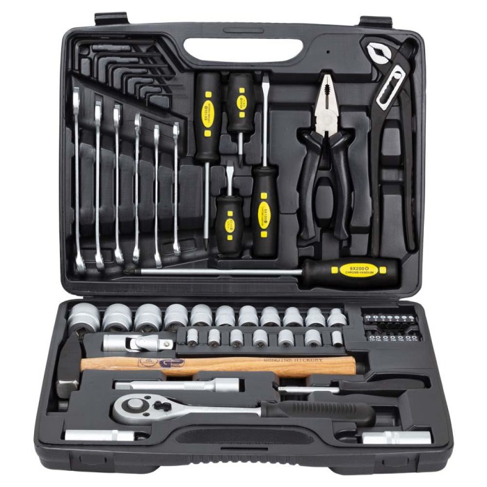 Набір інструментів, ключів, насадок торцевих і біт 1/4