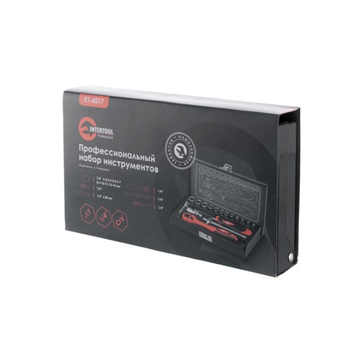 Набір інструментів професійний INTERTOOL ET-6017, 1/4