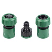 Набір конекторів 1/2" + адаптер у/р 1/2" × 3/4" для шланга 3/4" (ABS) GRAD (5016165)