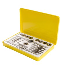 Набір мітчиків та плашок MASTERTOOL 15-1420, 20 ел. Набір мітчиків та плашок MASTERTOOL 15-1420, 20 ел.