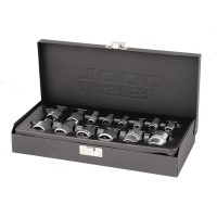 Набір насадок MasterTool 78-1414, CrV, E-TORX 14 шт (1/4 "-4/ 5/6/7/8/10 1/2 "- 10/11/12/14/16/18/20/22)