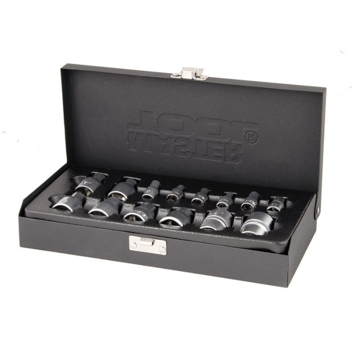 Набір насадок MasterTool 78-1414, CrV, E-TORX 14 шт (1/4 