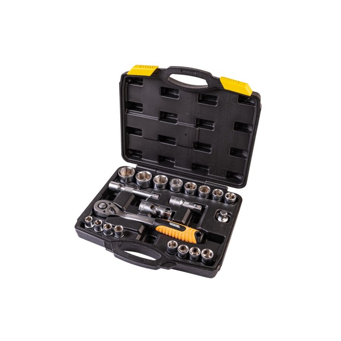 Набір насадок торцевих MASTERTOOL 78-4021-PF, PROFI CrV 1/2