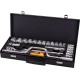 Набір насадок торцевих MasterTool 78-4125 PROFI, CrV 1/2