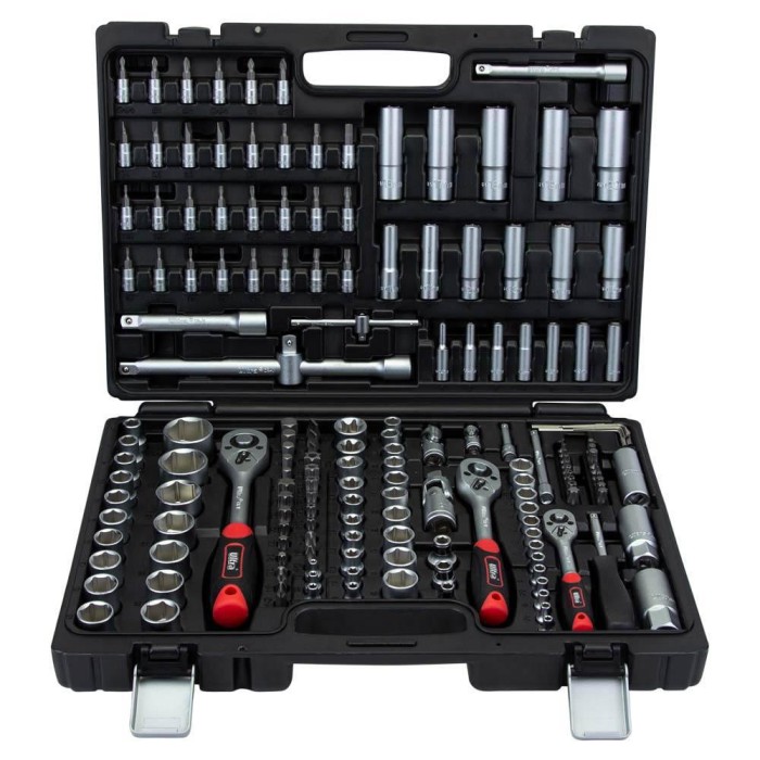 Набір насадок торцевих і біти 1/4