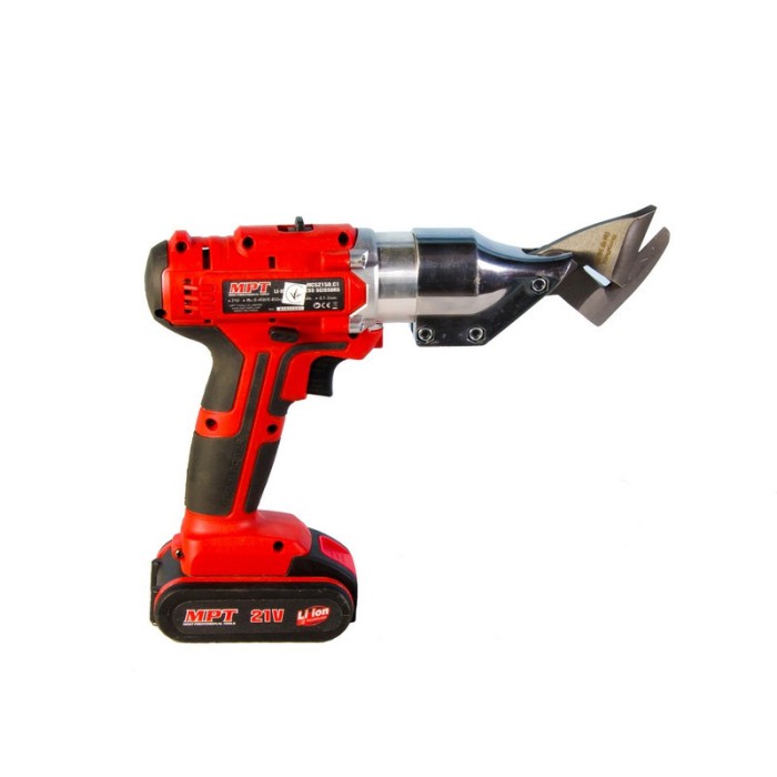 Ножиці акумуляторні по металу MPT MCS2150.C1, 21 Li-ion 1.5 Ач 2 швидкості 0.1-2 мм сумка Ножиці акумуляторні по металу MPT MCS2150.C1, 21 Li-ion 1.5 Ач 2 швидкості 0.1-2 мм сумка