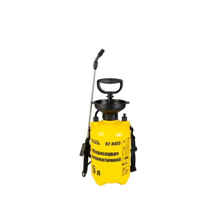 Обприскувач пневматичний MasterTool 92-9405, 5 л, штанга 43 см