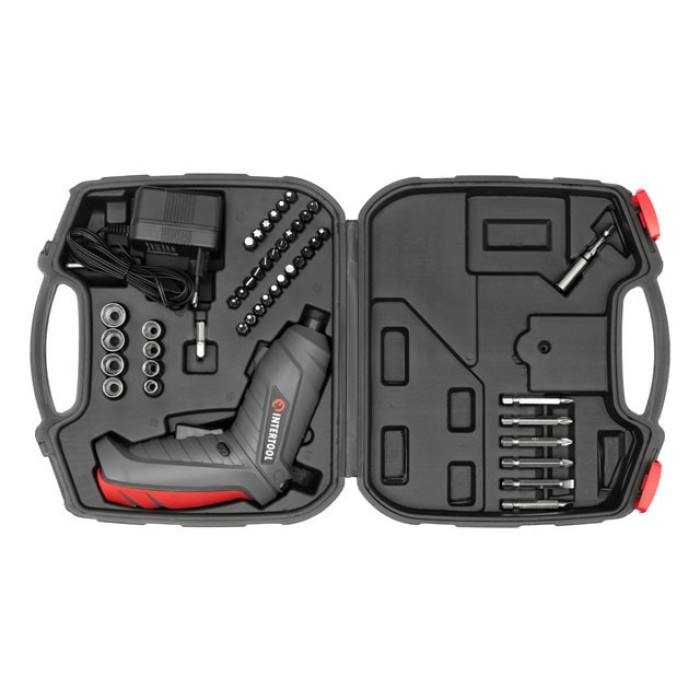 Викрутка акумуляторна 3.6 У кейсі INTERTOOL DT-0302