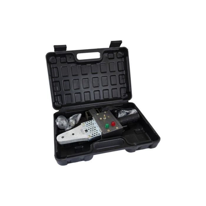 Паяльник для пластикових труб MASTERTOOL ППТ800, 800 Вт, LED-індикація, 3 насадки, регулятор температури, кейс