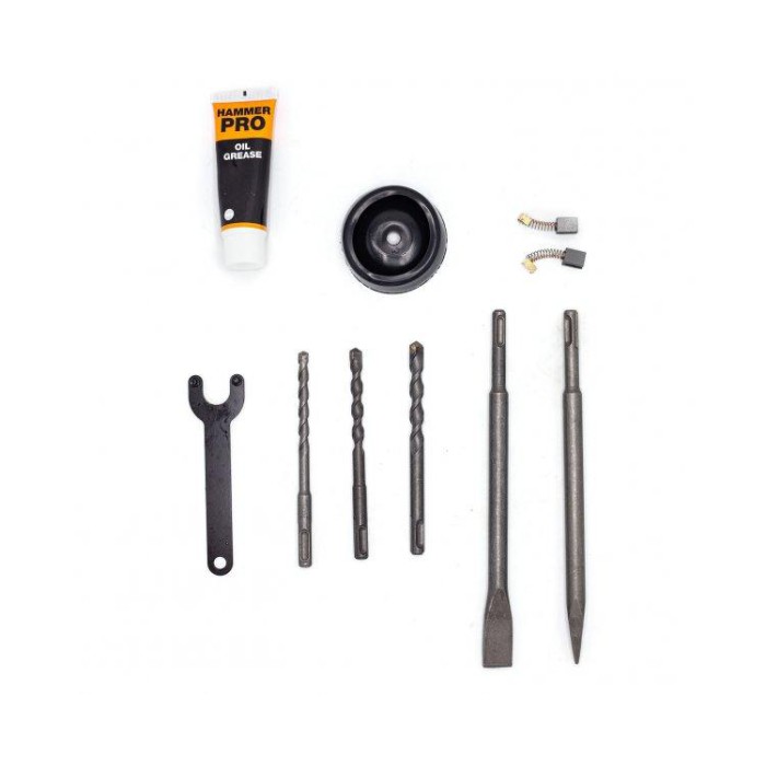 Перфоратор бочковой Procraft BH-2250, SDS+, 1500 Вт, 860 об/мин, 4250 уд/мин, 6 Дж, рег. оборотов, кейс