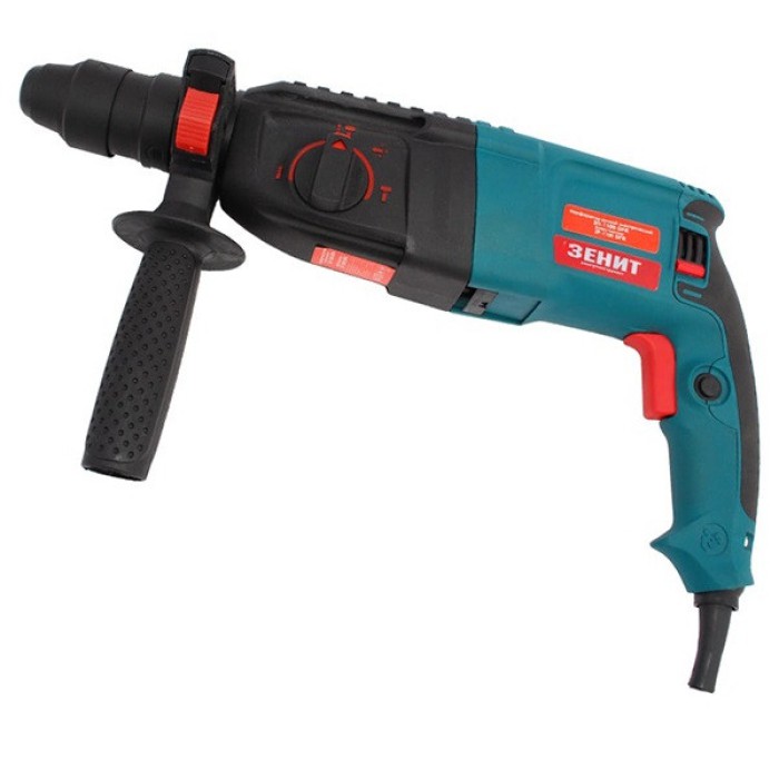 Перфоратор Зеніт ЗП-1100 DFR, SDS-plus, 3 режими, 1100 Вт, 1050 об/хв, 5800 уд/хв, 2.8 Дж, DFR патрон Перфоратор Зеніт ЗП-1100 DFR, SDS-plus, 3 режими, 1100 Вт, 1050 об/хв, 5800 уд/хв, 2.8 Дж, DFR патрон