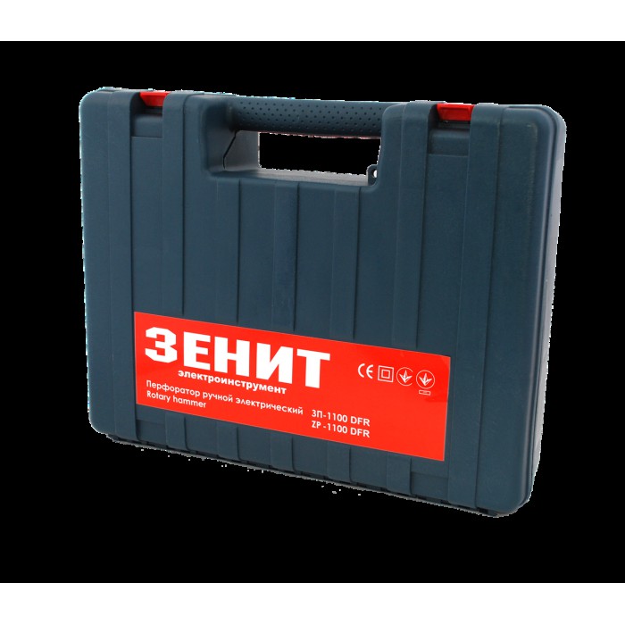 Перфоратор Зеніт ЗП-1100 DFR, SDS-plus, 3 режими, 1100 Вт, 1050 об/хв, 5800 уд/хв, 2.8 Дж, DFR патрон Перфоратор Зеніт ЗП-1100 DFR, SDS-plus, 3 режими, 1100 Вт, 1050 об/хв, 5800 уд/хв, 2.8 Дж, DFR патрон