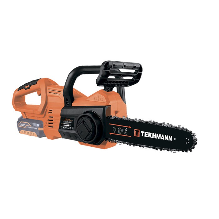 Пила акумуляторна Tekhmann TCC-10/i20, 20 В, без акум., шина 240 мм, гальмо ланцюга