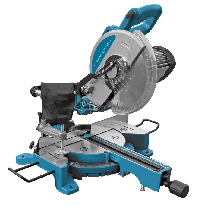 Пила торцовочная KRAISSMANN 2300 GSI 255, 2300 Вт, 3500 об/мин, диаметр диска 255, протяжка