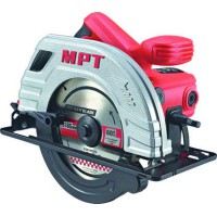 Пила циркулярная MPT MCS1803 PROFI, 1380 Вт, 185*20 мм, 5300 об/мин, пропил 65 мм, 45-90*, аксесс. 2 шт.