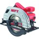 Пила циркулярная MPT MCS1803 PROFI, 1380 Вт, 185*20 мм, 5300 об/мин, пропил 65 мм, 45-90*, аксесс. 2 шт.