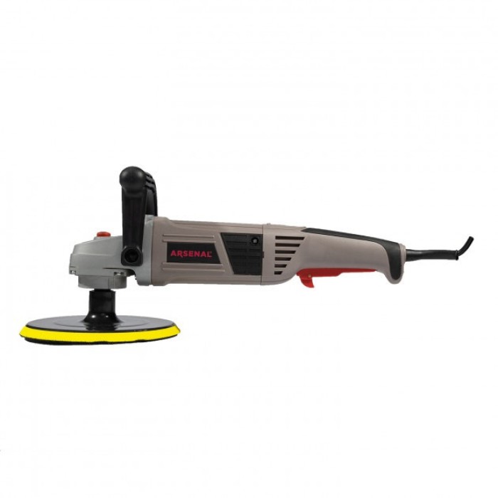 Полірувальна машина Арсенал ПМ-180Э, 1500 Вт, 1500-3000 об/хв, діаметр диска 180 мм