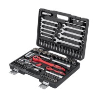 Профессиональный набор инструментов INTERTOOL ET-6082, 1/2'' & 1/4''; 82 ед